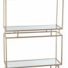 Shelving * | Privilege International Privilege Gold Metal Bakers Rack 14485