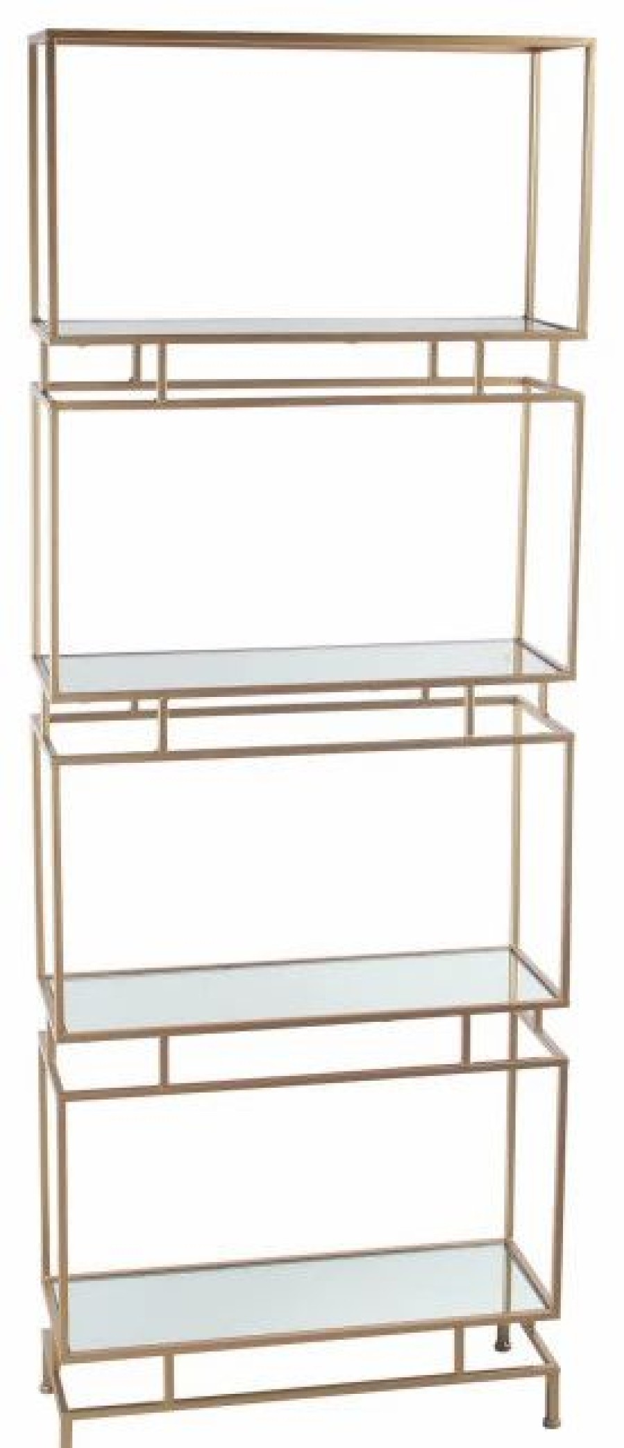 Shelving * | Privilege International Privilege Gold Metal Bakers Rack 14485