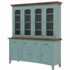 China Cabinets & Hutches * | Sierra Living Concepts Inc Meriden Solid Mahogany Wood Dining Room Farmhouse Buffet With Hutch