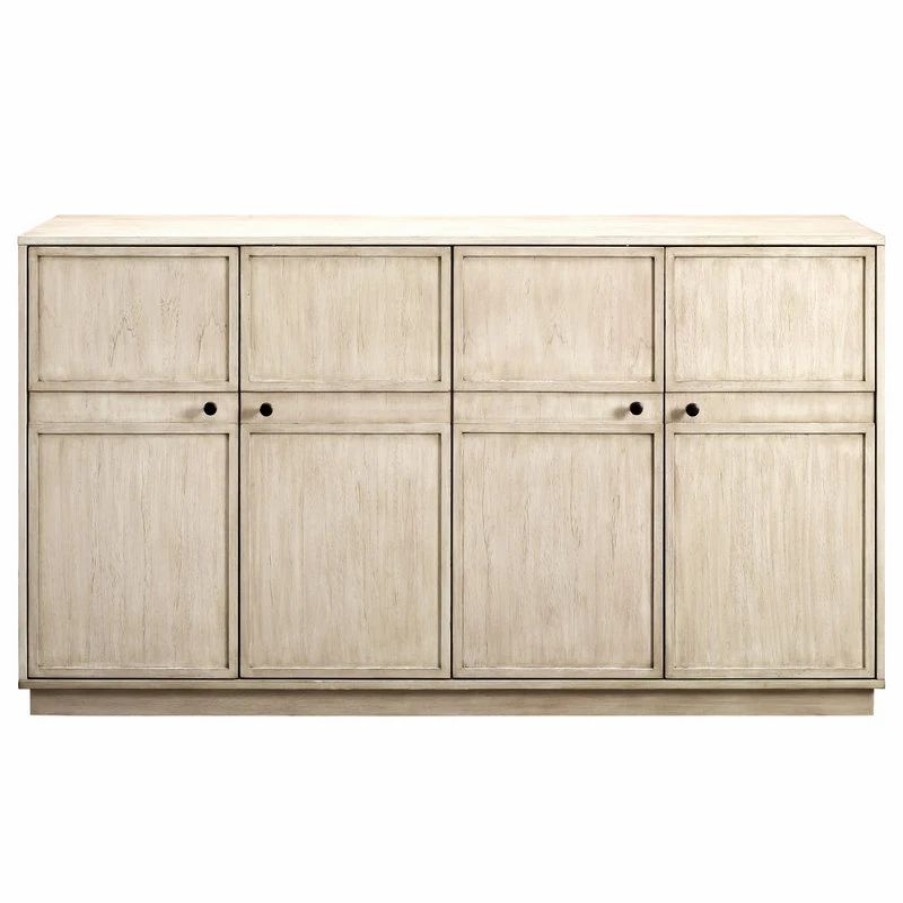 Buffets & Sideboards * | Walker Edison Noah 62 Framed 4 Door Sideboard Birch