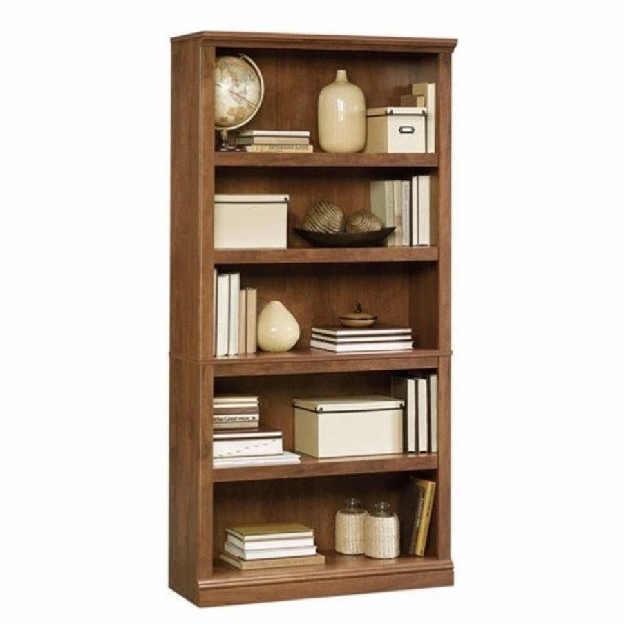 Shelving * | Sauder Select 5 Shelf Bookcase In Oiled Oak