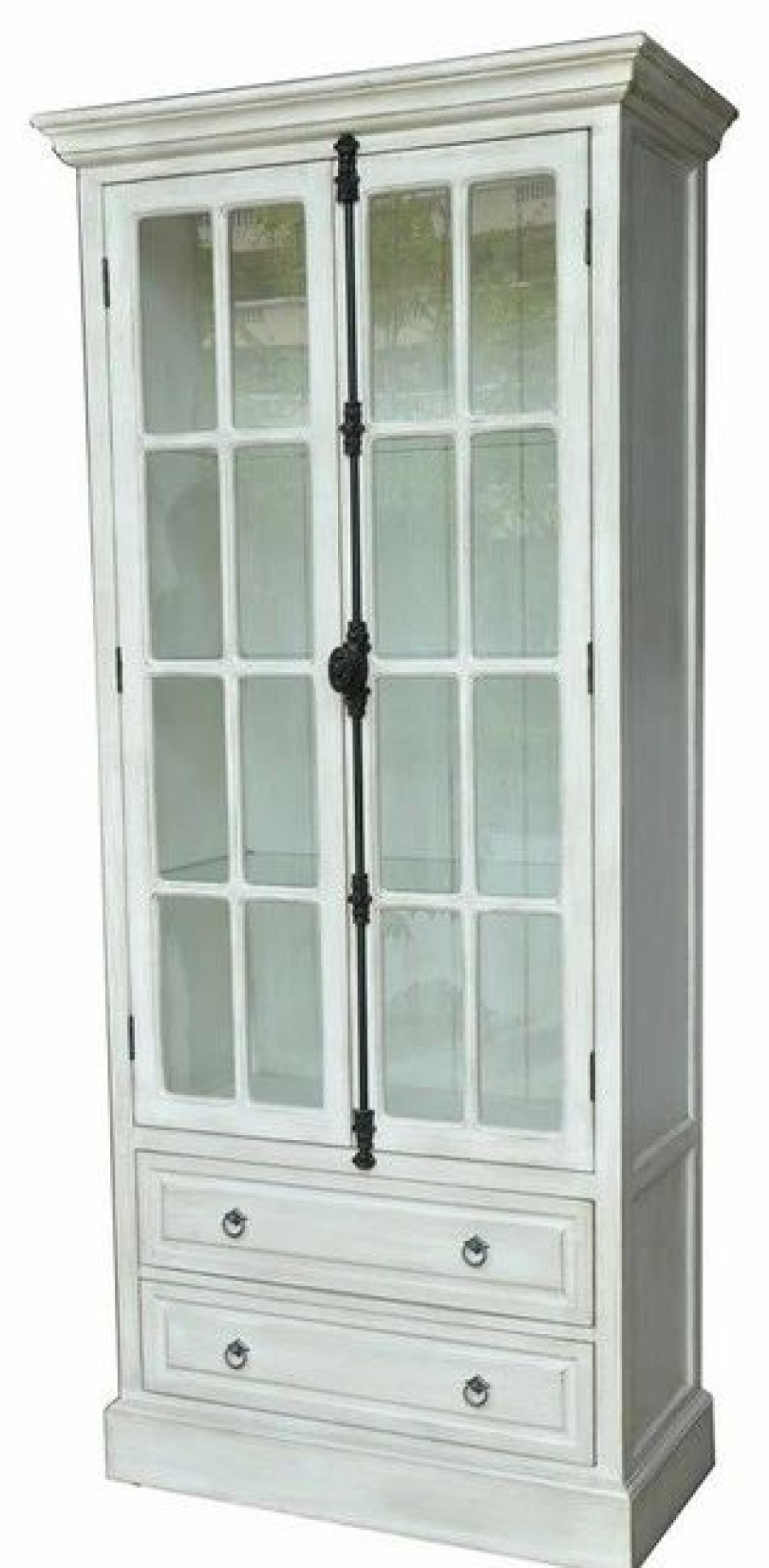 China Cabinets & Hutches * | Crestview Collection Coventry 2-Door Curio Cabinet