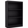 Shelving * | South Shore Furniture South Shore Axess 3-Shelf Bookcase, Pure Black