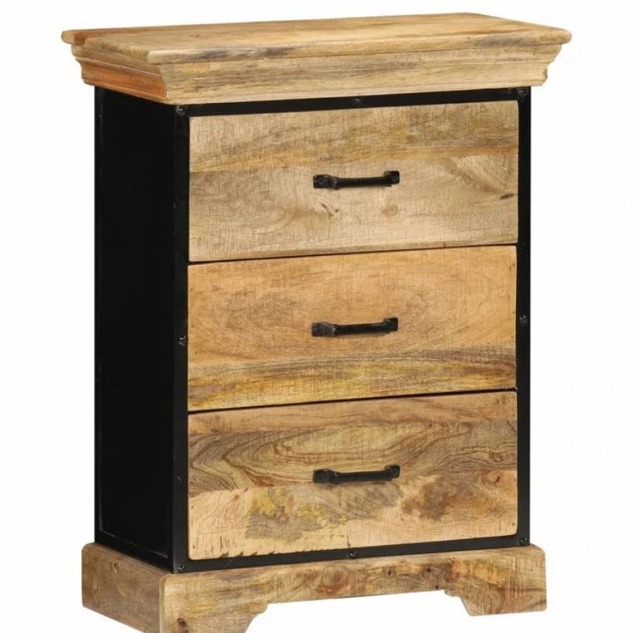 Accent Chests & Cabinets * | Vida Xl International B.V. Vidaxl Solid Mango Wood Chest Of Drawers Side Cabinet Sideboard Storage Chest