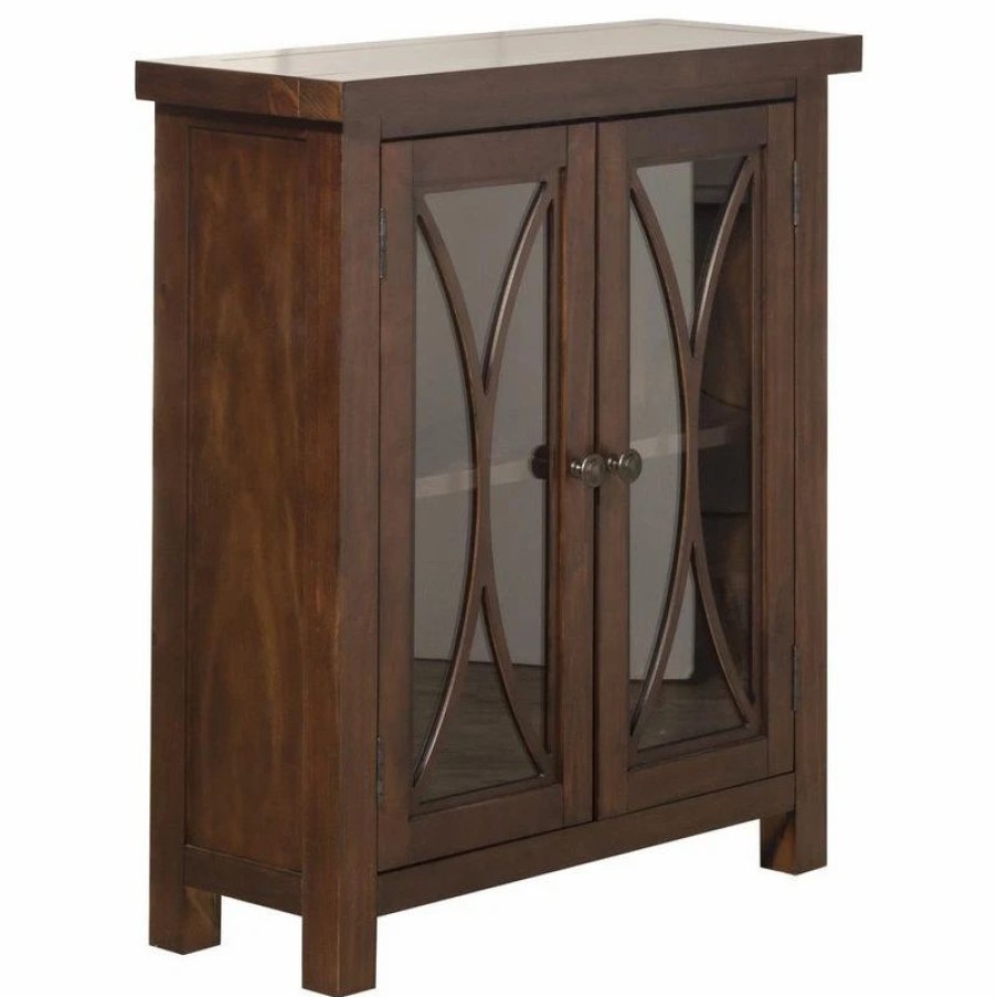 Buffets & Sideboards * | Hillsdale Furniture Bayside 2-Door Cabinet, Rustic Mahogany