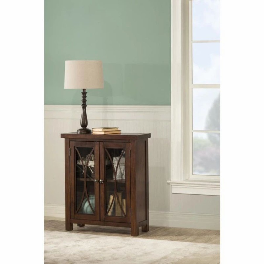 Buffets & Sideboards * | Hillsdale Furniture Bayside 2-Door Cabinet, Rustic Mahogany