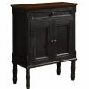 Accent Chests & Cabinets * | Crestview Collection Marlowe Distressed Black Accent Table, Black