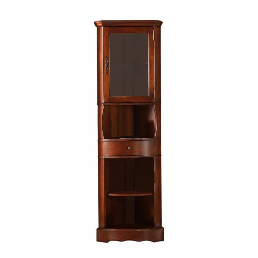 China Cabinets & Hutches * | All Things Cedar Inc. Corner Curio Cabinet