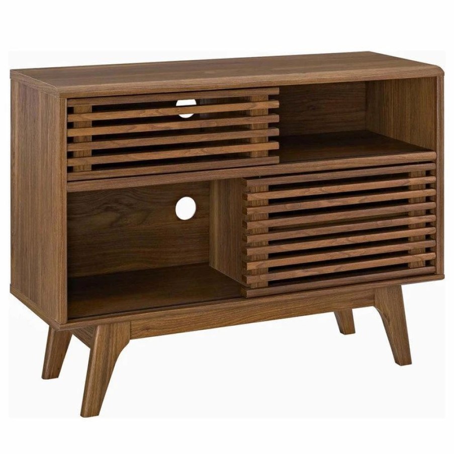 Accent Chests & Cabinets * | Lexmod Render Display Stand, Walnut