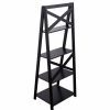 Shelving * | Costway 4-Tier Ladder Shelf Bookshelf Bookcase Storage Display Leaning Home