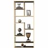 Shelving * | Homary Luxury Display Geometric Bookshelf In Gold&Black