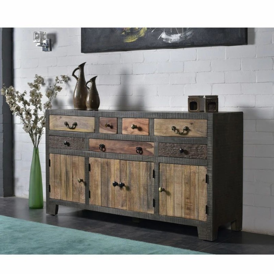 Buffets & Sideboards * | Coast To Coast Imports, Llc 7-Drawer 4-Door Credenza