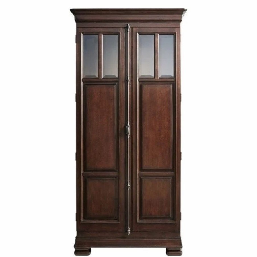 China Cabinets & Hutches * | Beaumont Lane Tall Cabinet In Rustic Cherry