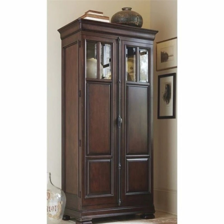 China Cabinets & Hutches * | Beaumont Lane Tall Cabinet In Rustic Cherry