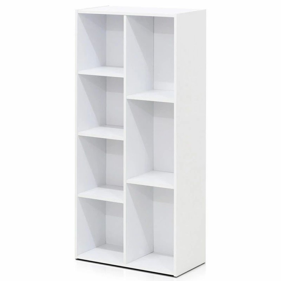 Shelving * | Furinno 11048 7-Cube Reversible Open Shelf, White