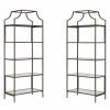 Shelving * | Home Square 2 Piece Bookcase Set In Bronze