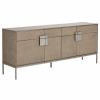 Buffets & Sideboards * | Sunpan Modern Home Jade Sideboard, Antique Silver, Ash Gray