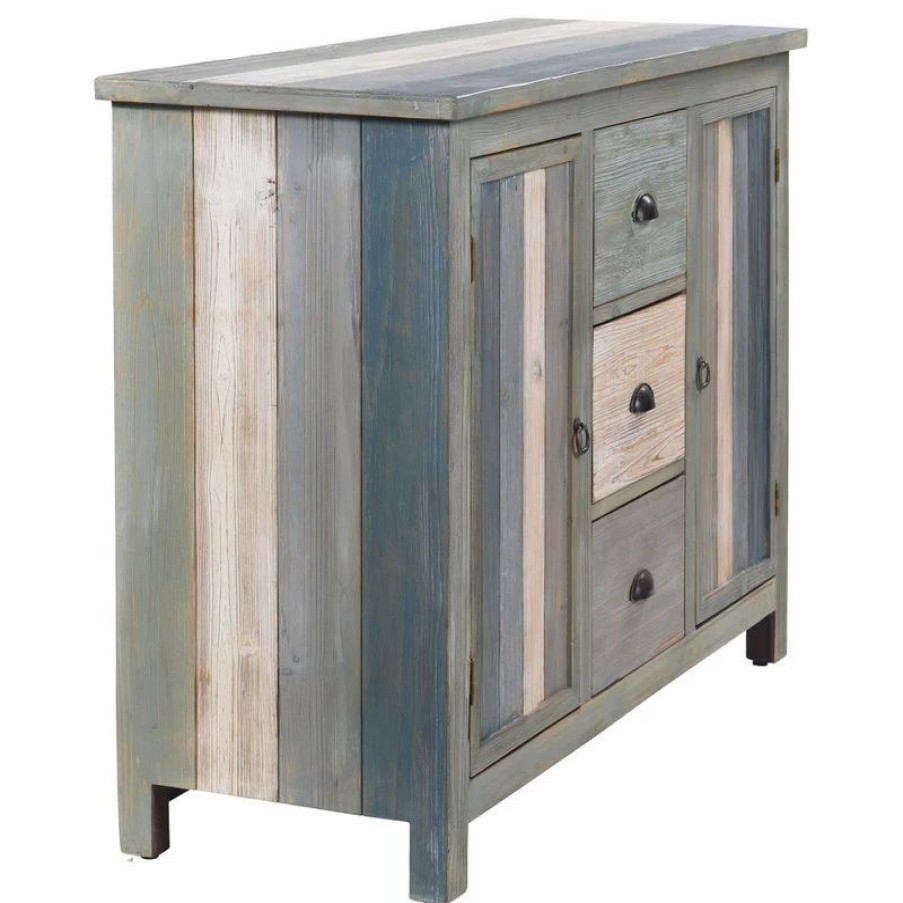 Buffets & Sideboards * | Stylecraft Home Collection Sanibel Breakfront With Three Drawers And Two Doors