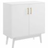 Accent Chests & Cabinets * | Walker Edison Bella 30 Mid Century Modern Accent Cabinet White