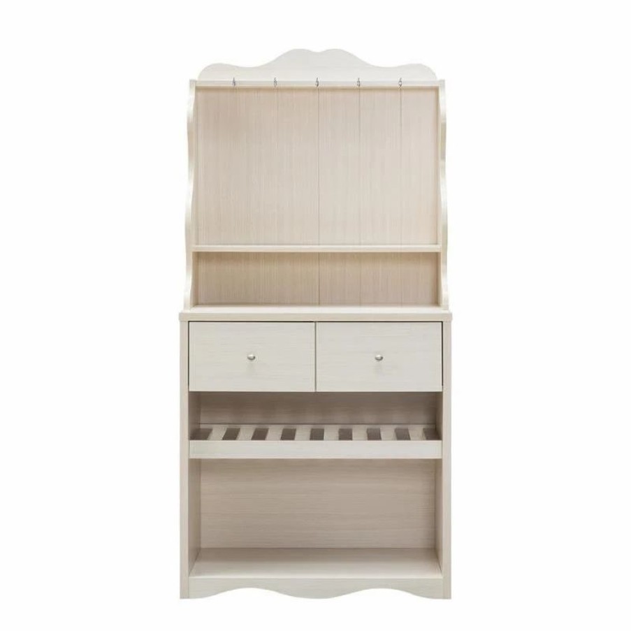 Shelving * | Furniture Of America E-Commerce By Enitial Lab Furniture Of America Hazleton Wood Multi-Storage Baker Rack In Ivory