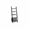 Shelving * | Monarch Specialties Bookshelf, Etagere, Ladder, 4 Tier, 69 H, Office, Bedroom, Laminate, Gray/Black