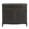 Accent Chests & Cabinets * | Brimfield & May Traditional Black Wood Cabinet 96371