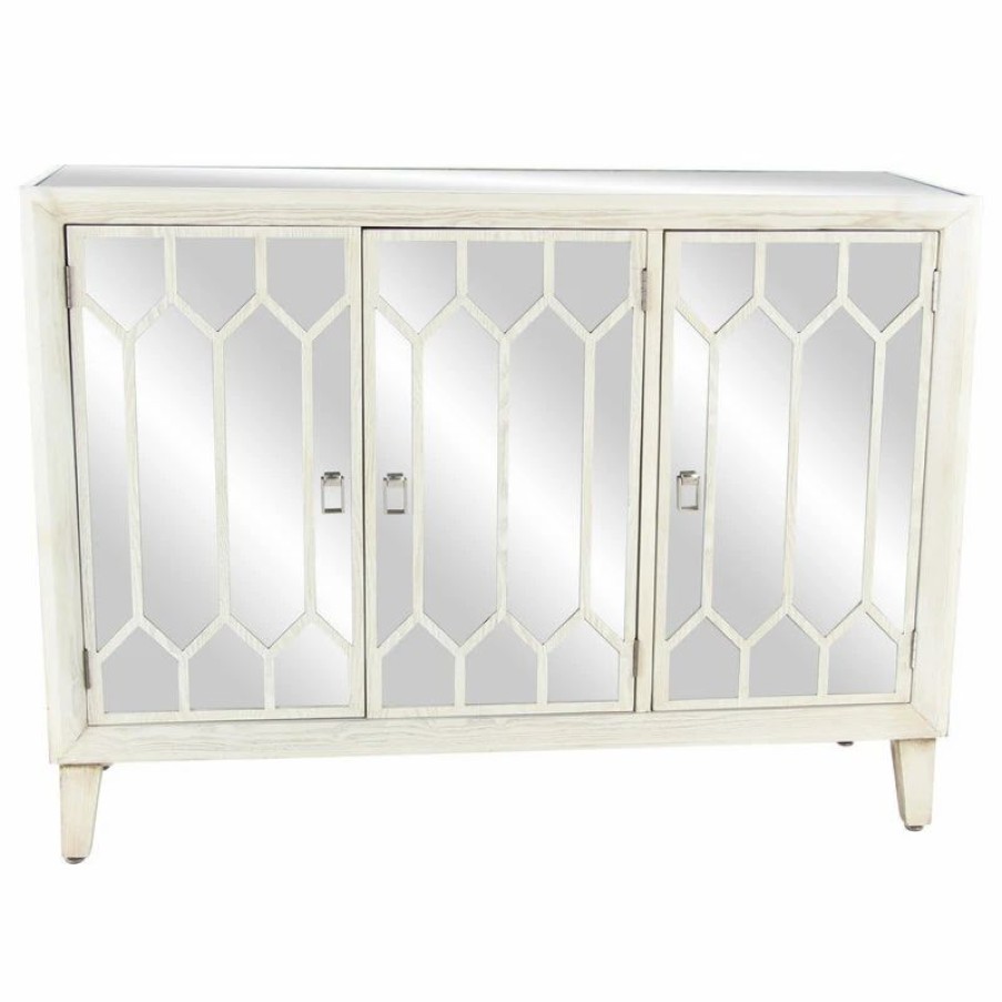 Buffets & Sideboards * | Brimfield & May Modern White Wood Cabinet 39886