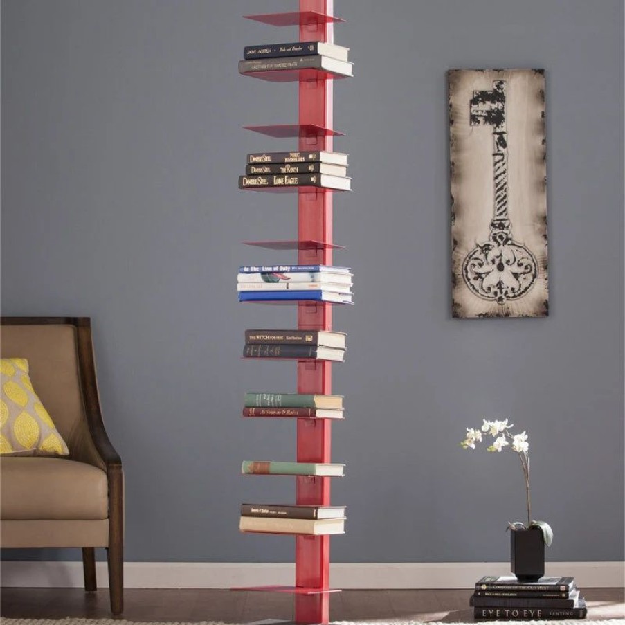 Shelving * | Sei Furniture Spine Book Tower Valiant Poppy