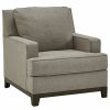 Shelving * | Decor Love Comfortable Accent Chair, Oversized Design With Track Armrests, Grayish Brown