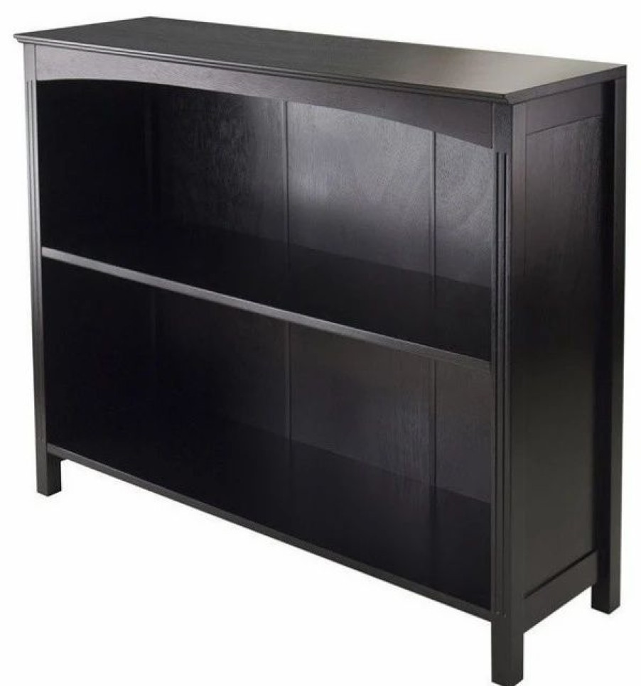 Shelving * | Pemberly Row Storage Shelf / Bookcase 3-Tier 37 Wide In Espresso