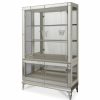 China Cabinets & Hutches * | Michael Amini Hollywood Swank Curio Cabinet With Glass Doors Pearl Caviar