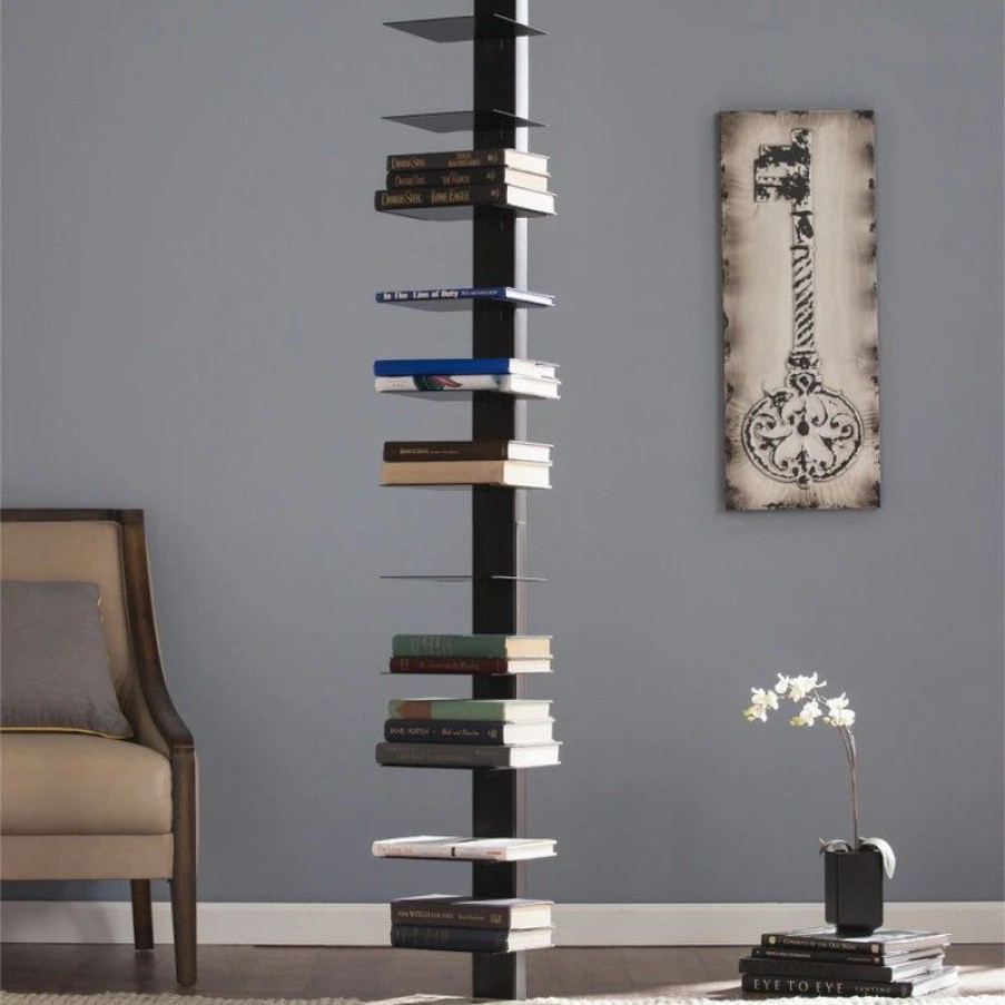 Shelving * | Sei Furniture Spine Book Tower Black