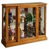 China Cabinets & Hutches * | Home Meridian Pulaski Lighted 1 Shelf Console Display Cabinet With Brown Finish 6715