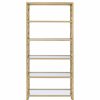 Shelving * | Acme Furniture Julos Etagere Bookcase, Clear Glass And Gold