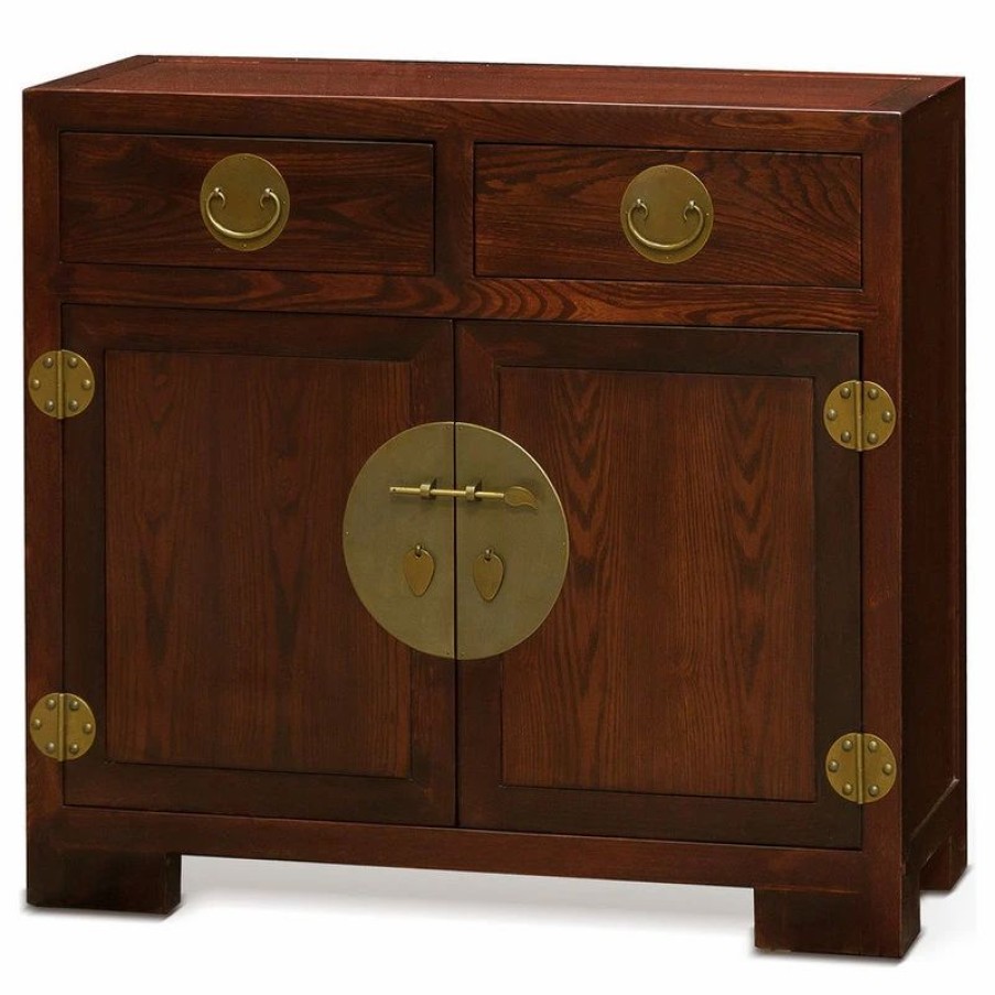 Accent Chests & Cabinets * | China Furniture And Arts Elmwood Ming Cabinet, Mahogany