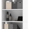 Shelving * | Bestar 5 Shelf Traditional Bookcase In White