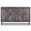 Buffets & Sideboards * | Coast To Coast Imports, Llc Aspen Court 4-Door Media Credenza, Aspen Court Herringbone