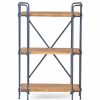 Shelving * | Gdfstudio Brooklyn Industrial 3 Shelf Firwood Bookcase