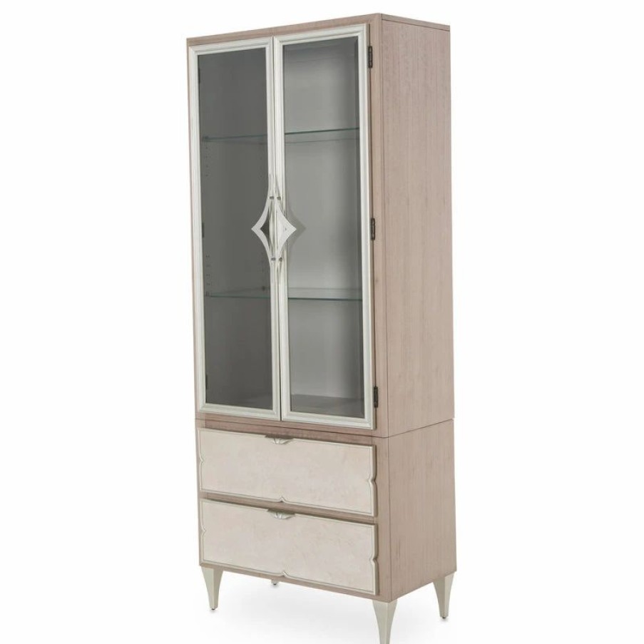 China Cabinets & Hutches * | Michael Amini Camden Court, Display Cabinet, Pearl