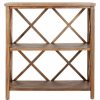 Shelving * | Safavieh Liam 2 Tier Open Bookcase, Oak