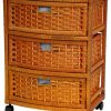 Accent Chests & Cabinets * | Oriental Furniture 23 Natural Fiber Chest Of Drawers, Honey