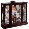 China Cabinets & Hutches * | Home Meridian Pulaski Lighted 1 Shelf Console Display Cabinet With Brown Finish 6705