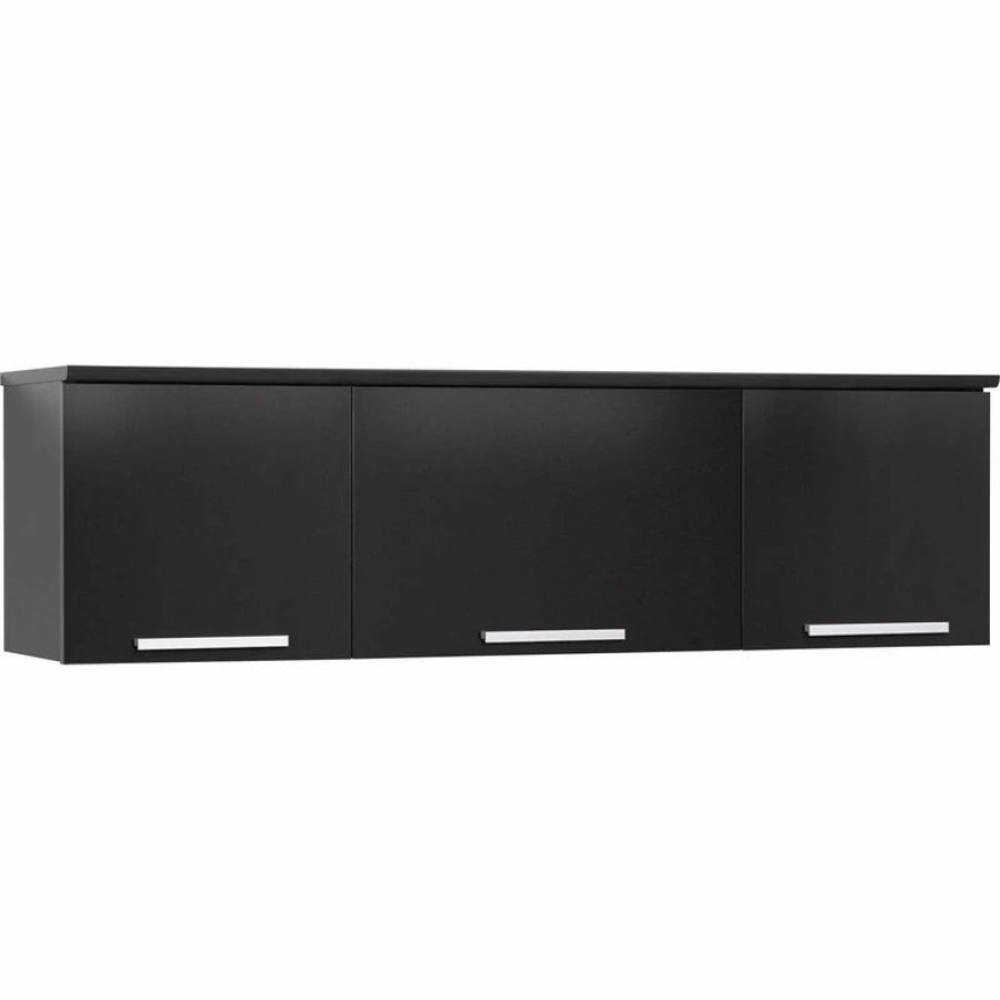 China Cabinets & Hutches * | Prepac Furniture Coal Harbor Wall Mounted Hutch Black