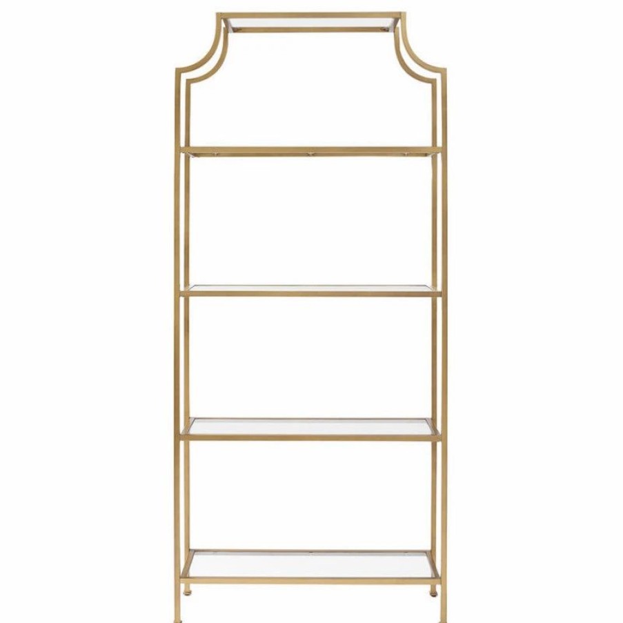 Shelving * | Crosley Aimee Glass Etagere