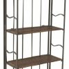 Shelving * | Pemberly Row 4 Tier 24 Bakers Rack In Antique Brown