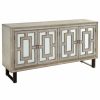 Buffets & Sideboards * | Coast To Coast Imports, Llc 4-Door Media Credenza, Garner Textured Cream