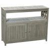 Buffets & Sideboards * | Dty Outdoor Living Longs Peak Eucalyptus Sideboard, Driftwood Gray