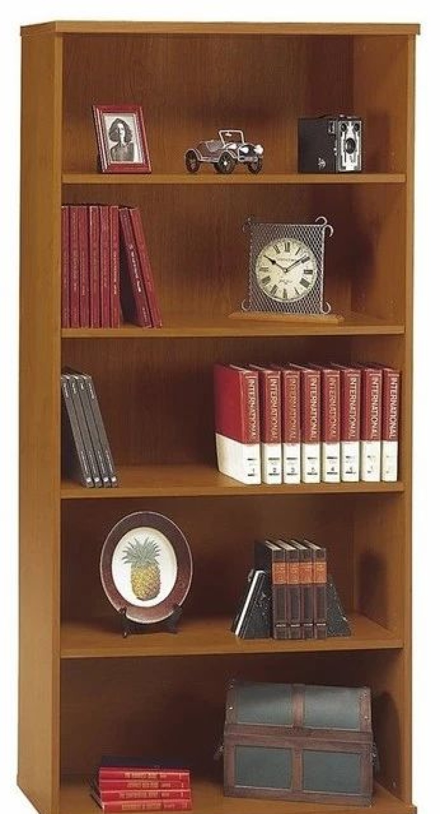 Shelving * | Bush Business Furniture Bush Series C Collection 36 5-Shelf Bookcase, Natural Cherry