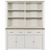 China Cabinets & Hutches * | Jofran Dana Point Buffet Server With Hutch Set, White