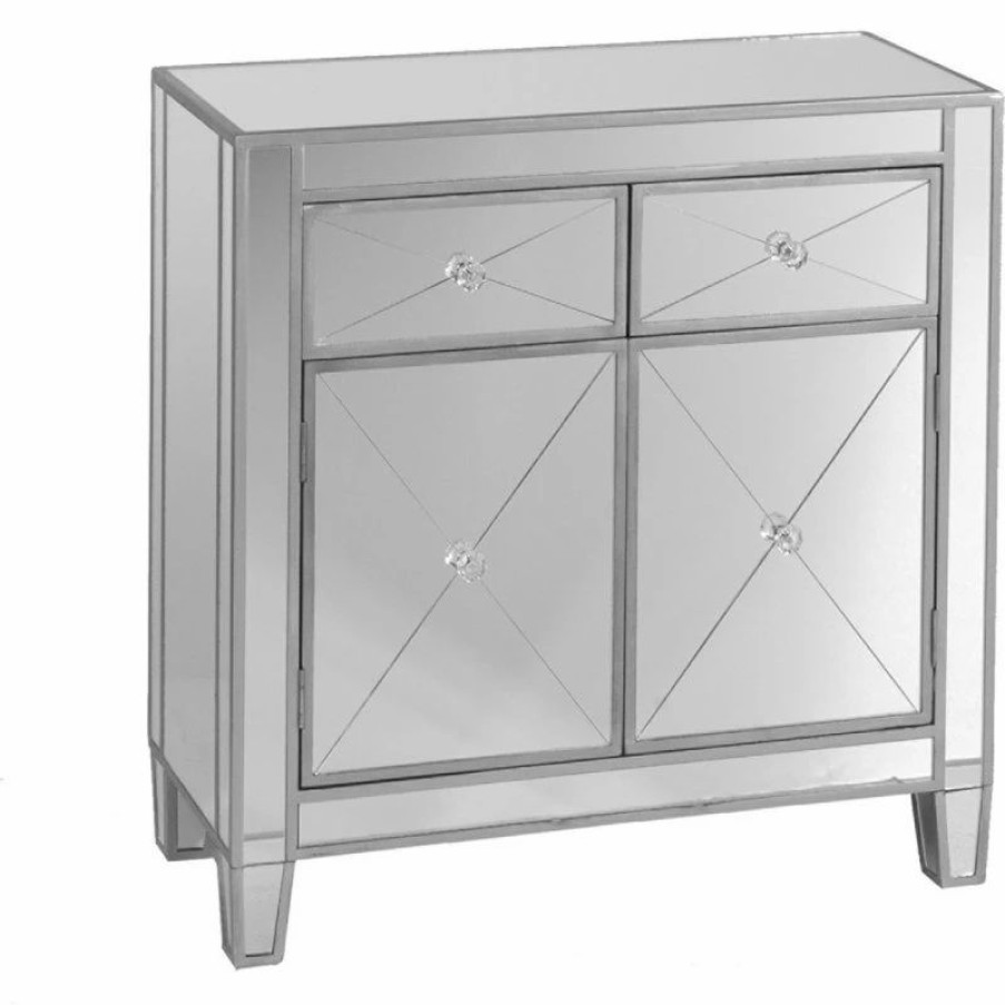 Accent Chests & Cabinets * | Sei Furniture Mirage Mirrored Cabinet Natural